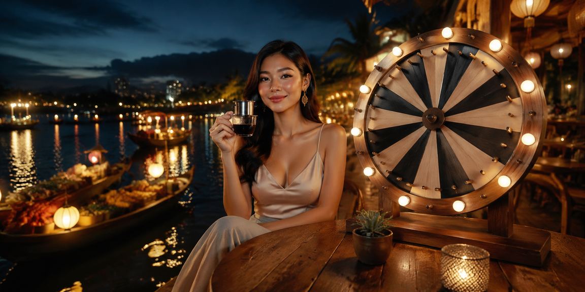 Người dùng Nha Trang thưởng thức cà phê và tham gia rút thăm may mắn trực tuyến